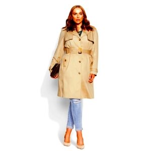 City Chic Trench Coat